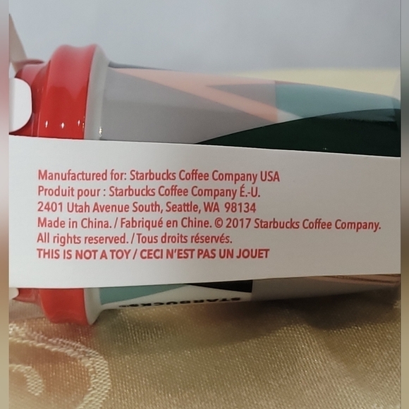 Starbucks 2017 Ceramic Christmas Ornament Modern Trees - Collectors Piece - Picture 5 of 7